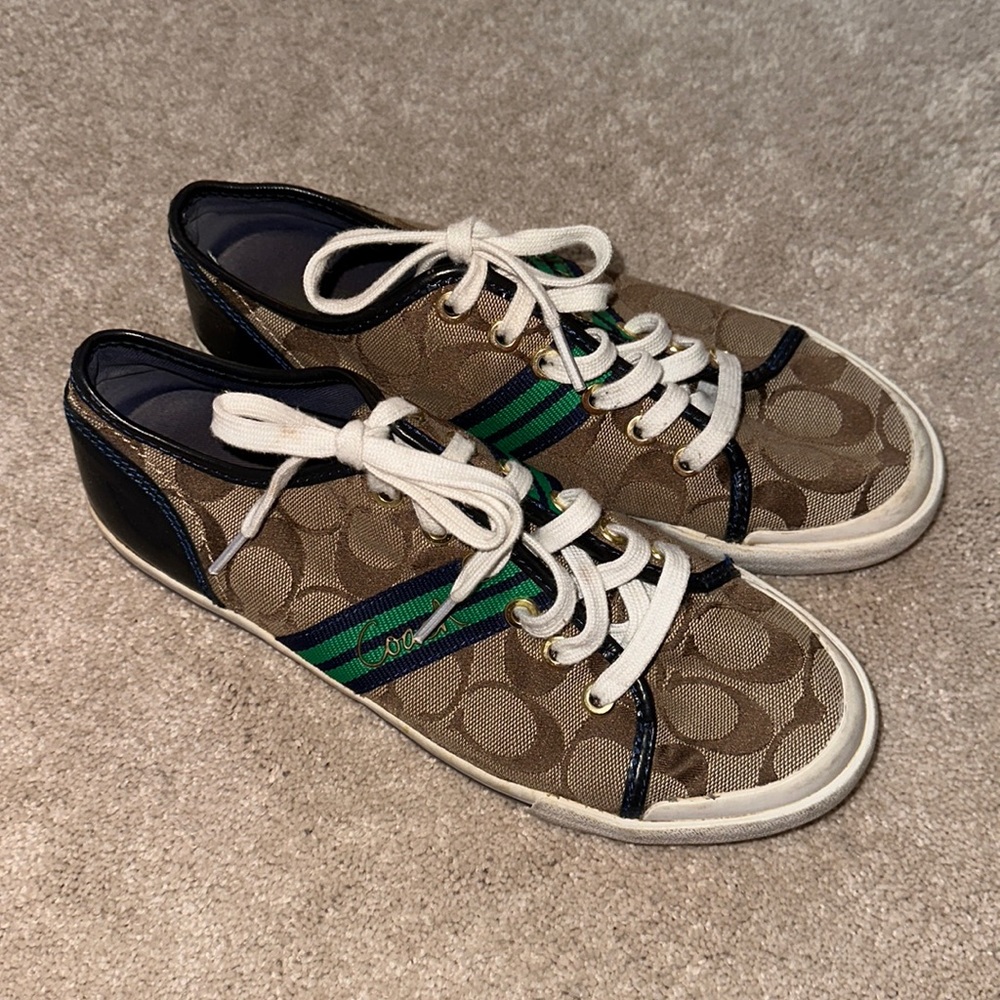 Coach canvas sneakers